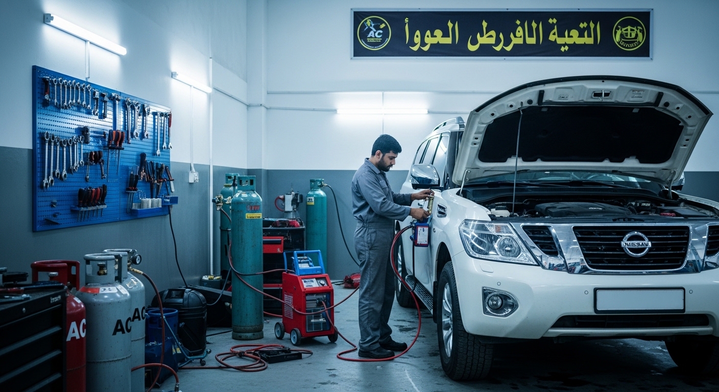 Car AC Repair Abu Dhabi — Al Sham Palace Auto Car Service, Mohamed Bin Zayed City, UAE (lat 24.3338632, lng 54.5345258)
